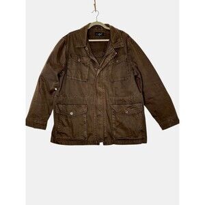 Black Rivet Brown Military Field Jacket